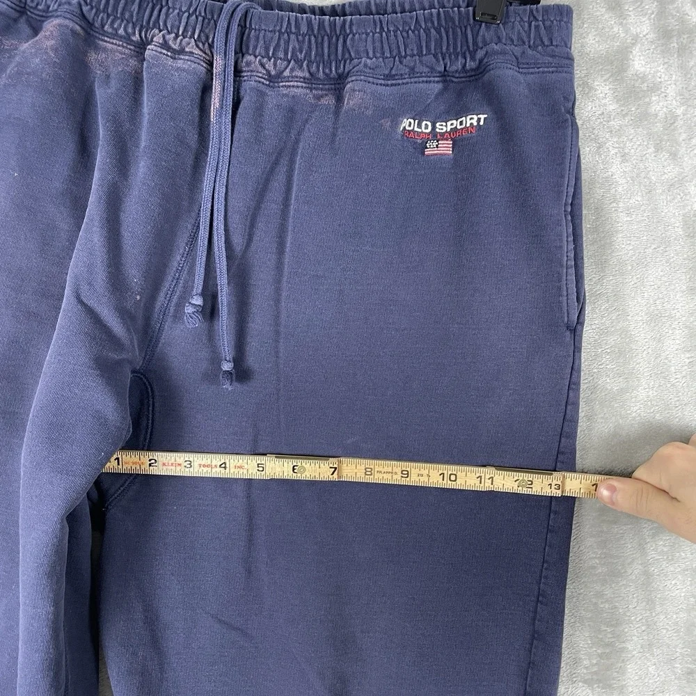 Vtg Polo Ralph Lauren Sport Sweatpants Mens Medium HEAVYWEIGHT Cotton Drawstring